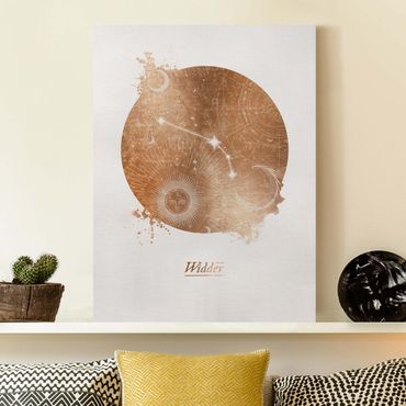 Print on canvas - Aries Gold