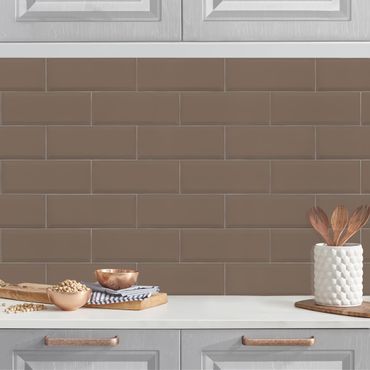 Kitchen wall cladding - Ceramic Tiles Grey Brown