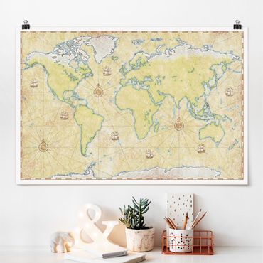 Poster - World Map
