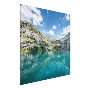 Print on aluminium - Divine Mountain Lake