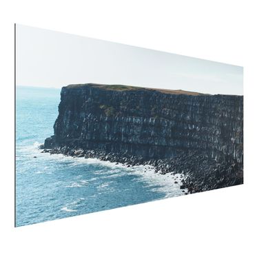 Print on aluminium - Rocky Islandic Cliffs