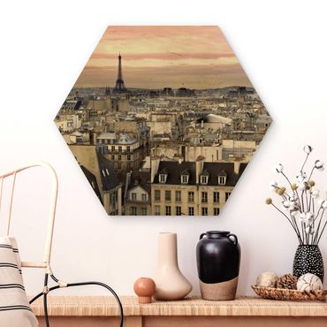Wooden hexagon - Paris Up Close