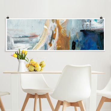 Panoramic poster abstract - Interplay Abstract I