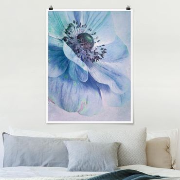 Poster flowers - Flower In Turquoise