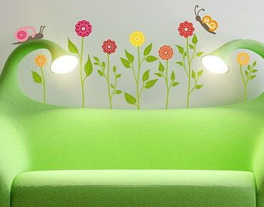 Wall sticker - No.RS141 Number-Flowers