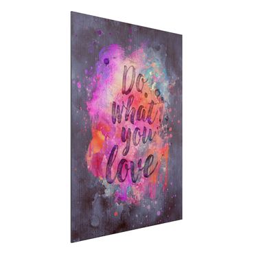 Print on aluminium - Colourful Explosion Do What You Love