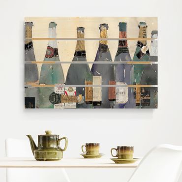 Print on wood - Uncorked - Champagne