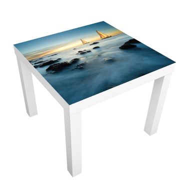Adhesive film for furniture IKEA - Lack side table - Sailboats On the Ocean