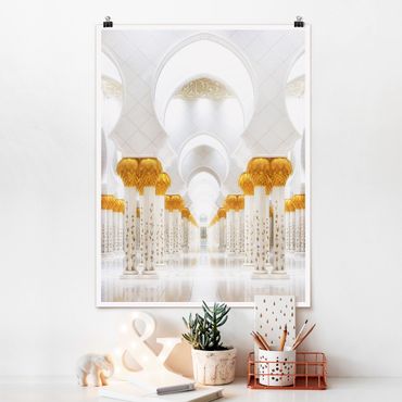 Poster architecture & skyline - Mosque In Gold