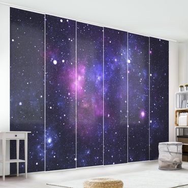 Sliding panel curtains set - Galaxy