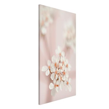 Magnetic memo board - Mini Flowers In Pink Light