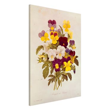 Magnetic memo board - Pierre Joseph Redoute - Bouquet Of Pansies