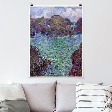 Poster art print - Claude Monet - Port-Goulphar, Belle-Île