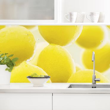 Kitchen wall cladding - Lemons In Water
