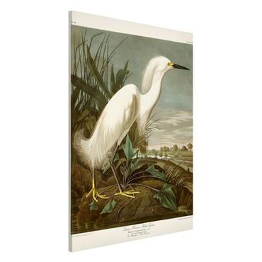 Magnetic memo board - Vintage Board White Heron I