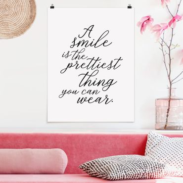 Poster - A Smile Is The Prettiest Thing
