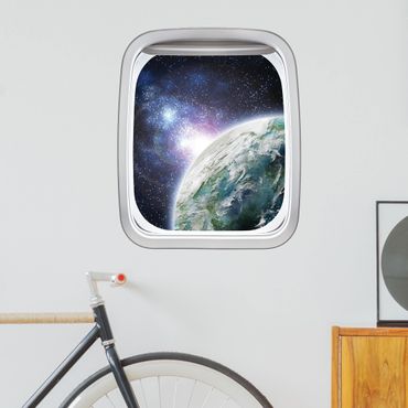 Wall sticker - Aircraft Window Galaxy Light