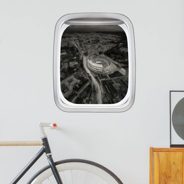 Wall sticker - Aircraft Window Colosseum From Above