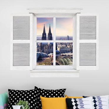 Wall sticker - Casement Cologne Skyline With Duomo