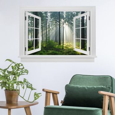 Wall sticker - Open Window Enlightened Forest