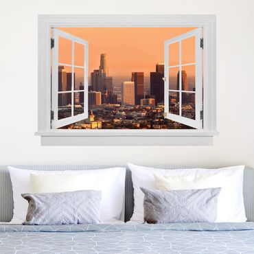 Wall sticker - Open Window Skyline Of Los Angeles
