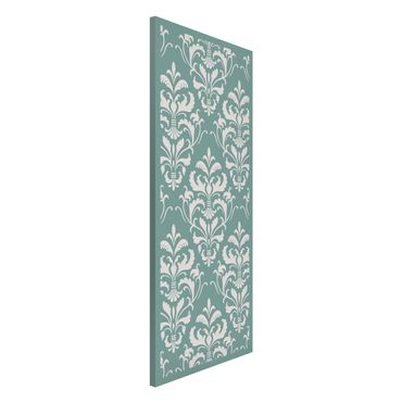 Magnetic memo board - Baroque  Damask With Frame