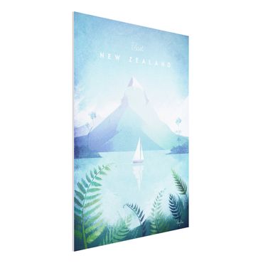 Print on forex - Travel Poster - New Zealand