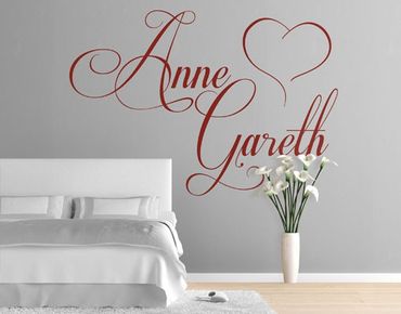 Wall sticker quote - No.SK12 Customised text Together Forever