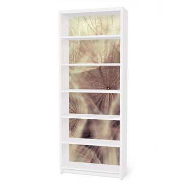 Adhesive film for furniture IKEA - Billy bookcase - Detailed Dandelion Macro Shot With Vintage Blur Effect