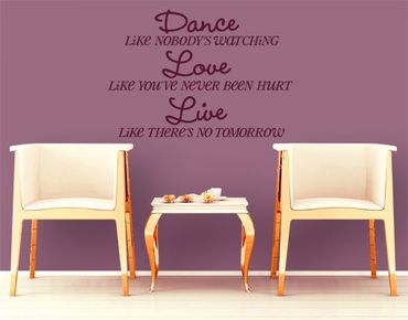 Wall sticker - No.EK14 Dance - Love - Live