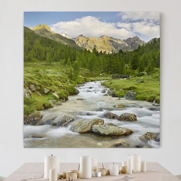 Print on canvas - Debanttal Hohe Tauern National Park