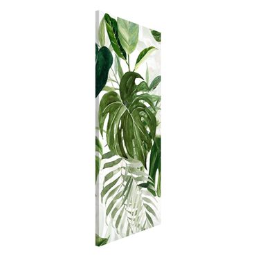 Magnetic memo board - Watercolour Tropical Arrangement With Monstera