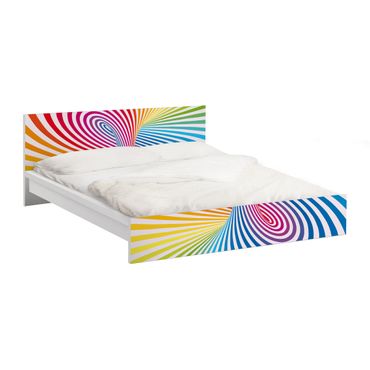 Adhesive film for furniture IKEA - Malm bed 180x200cm - Colour Vortex