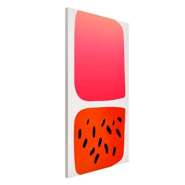Magnetic memo board - Abstract Shapes - Melon And Pink