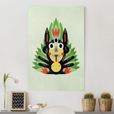 Print on canvas - Collage Ethno Monster - Jungle