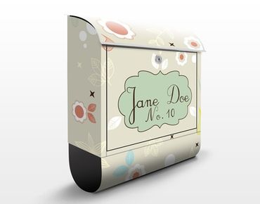 Letterbox customised - no.JS182 Customised text Playful 39x46x13cm