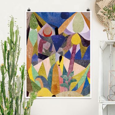 Poster art print - Paul Klee - Mild tropical Landscape