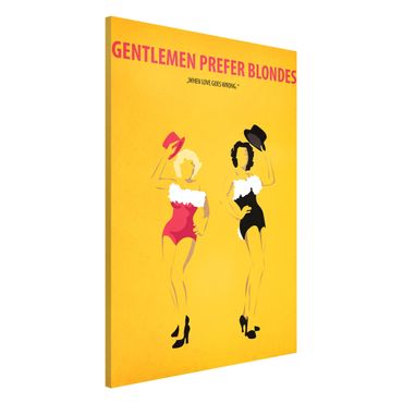 Magnetic memo board - Film Poster Gentlemen Prefer Blondes