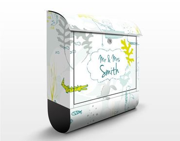 Letterbox customised - Blue Sea