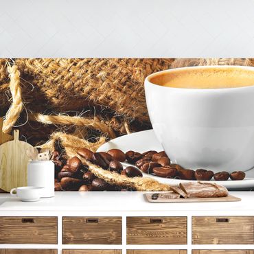 Kitchen wall cladding - Morning Coffee