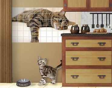 Tile sticker - Cat Chill Out