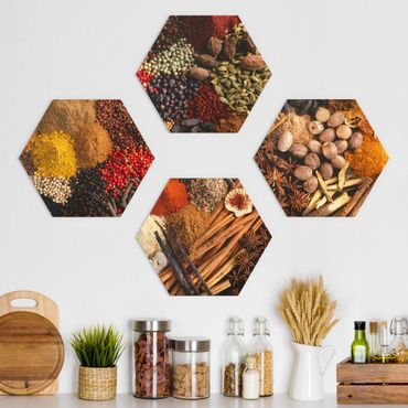 Alu-Dibond hexagon - Exotic Spices