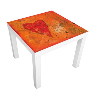 Adhesive film for furniture IKEA - Lack side table - Love Letter