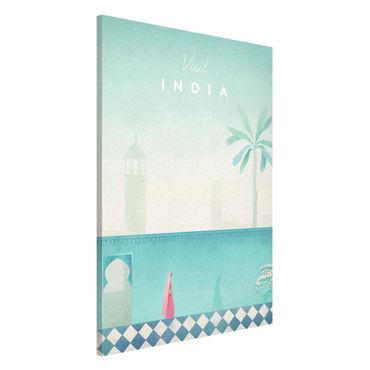 Magnetic memo board - Travel Poster - India