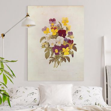Canvas print - Pierre Joseph Redoute - Bouquet Of Pansies