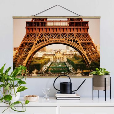 Fabric print with poster hangers - French View