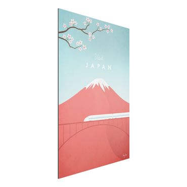 Print on aluminium - Travel Poster - Japan
