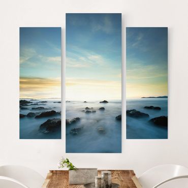 Print on canvas 3 parts - Sunset Over The Ocean