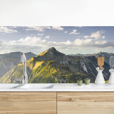 Kitchen wall cladding - Mountains And Valley Of The Lechtal Alps In Tirol