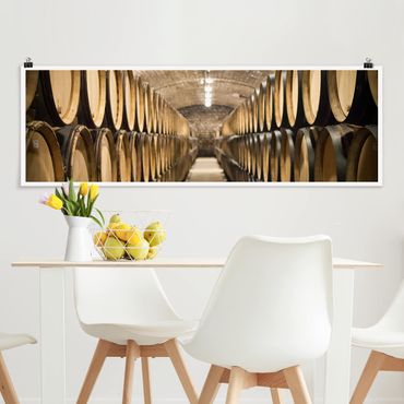 Panoramic poster kitchen - Wine cellar